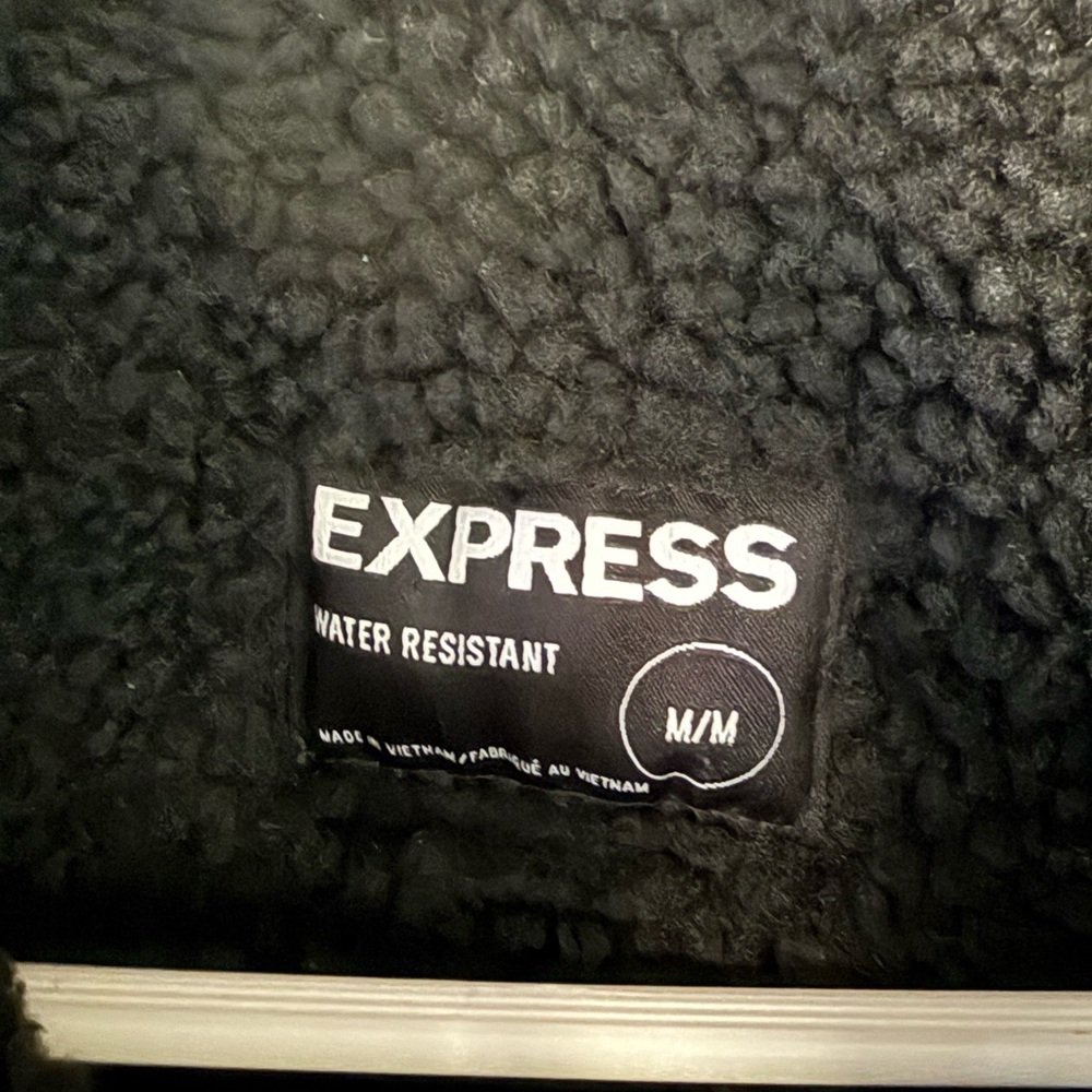 NWOT Express Men's Charcoal Field Jacket M - Picture 3 of 8